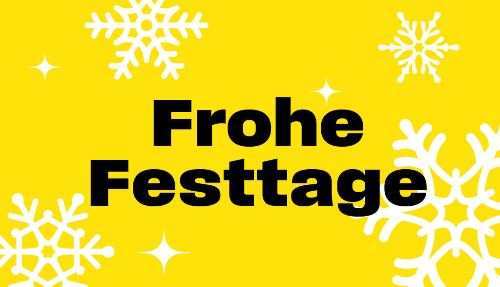 Frohe Festtage